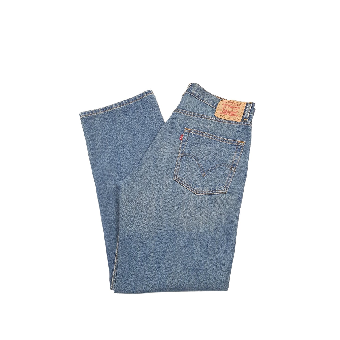 Levis 569 Loose Fit Jeans W34 L33 Blue