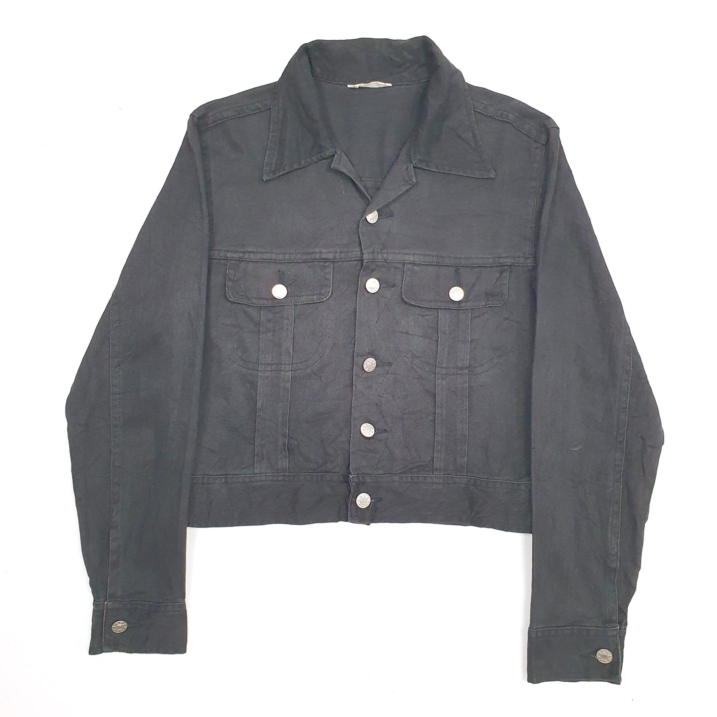 Womens Black Soho Trucker Denim Jacket Coat