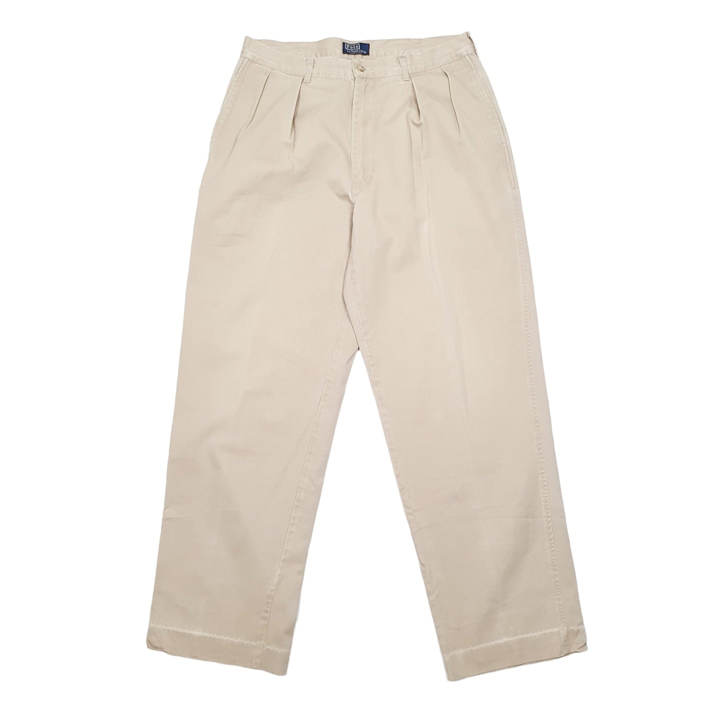 Mens Polo Ralph Lauren Beige Chino Trousers W34 L30 Beige