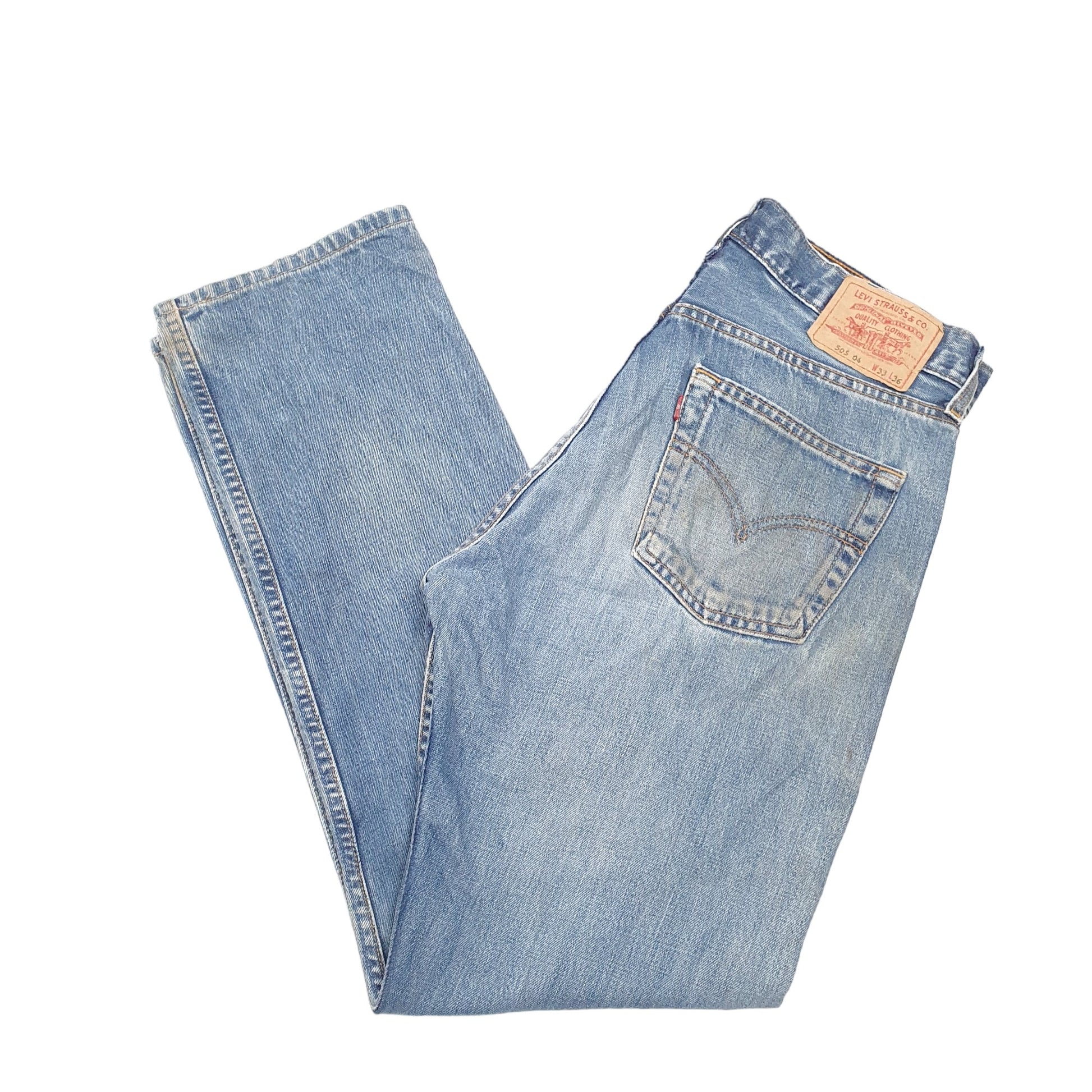 Mens Blue Levis  505 JeansW33 L32