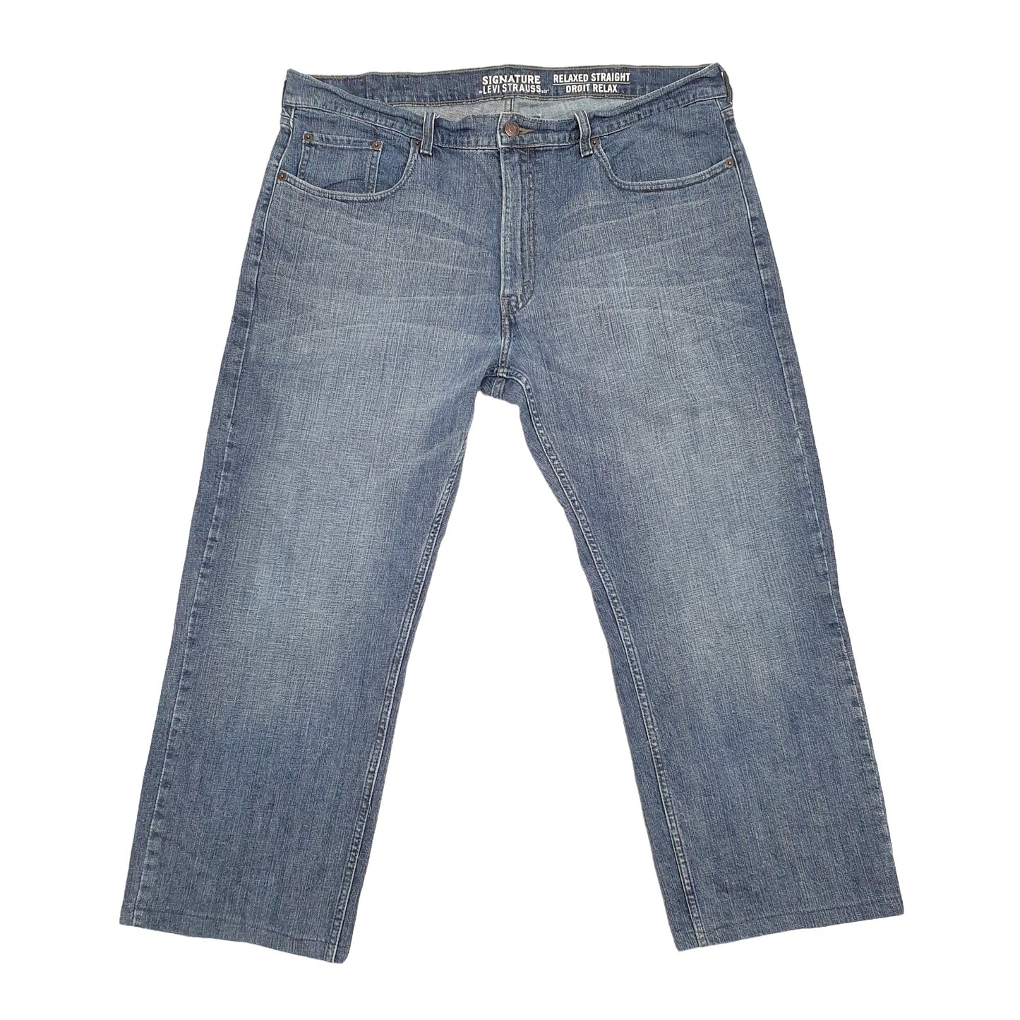 Levis Signature Straight Fit Relaxed Jeans W38 L26 Blue