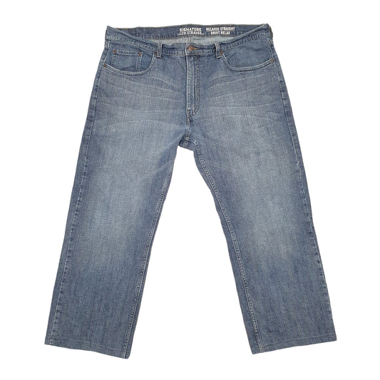 Levis Signature Straight Fit Relaxed Jeans W38 L26 Blue
