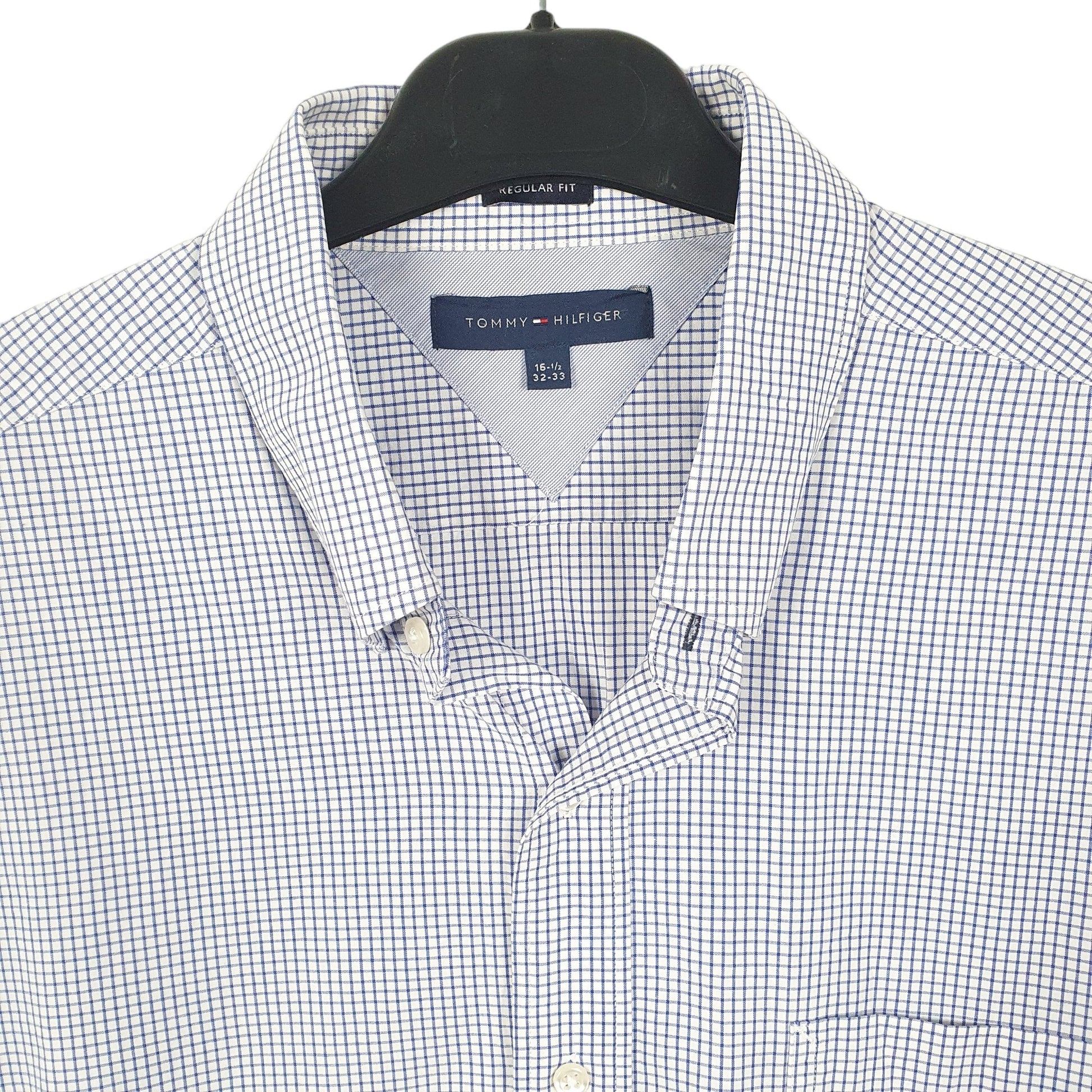 Tommy Hilfiger Long Sleeve Regular Fit Check Shirt Blue