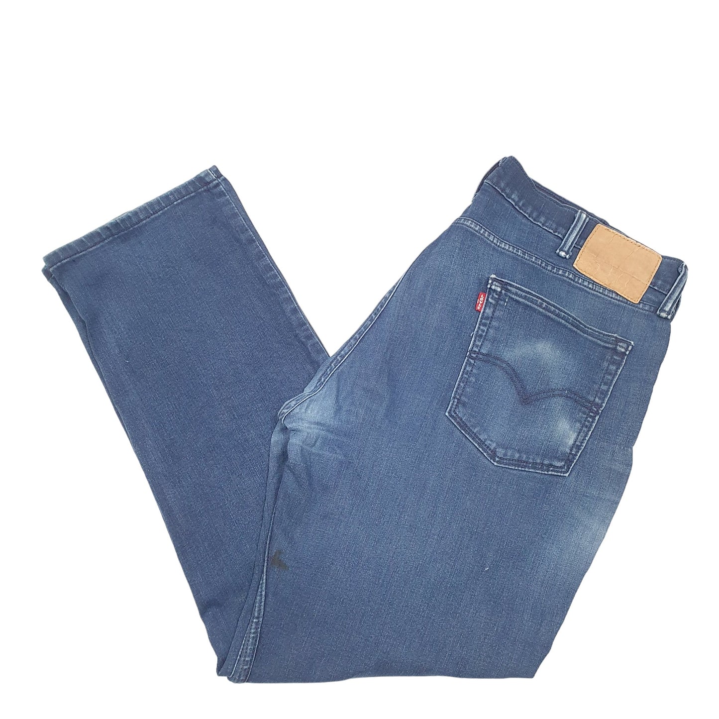 Mens Navy Levis Stretch 514 JeansW38 L30