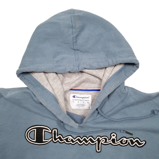 Mens Blue Champion  Hoodie Jumper