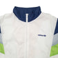 Mens White Adidas Vintage 1980s Shell Windbreaker Coat