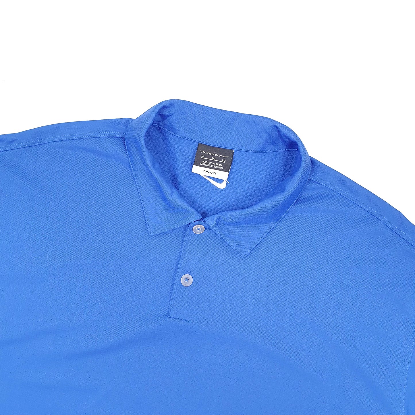 Nike Golf Dri Fit Short Sleeve Polyester Polo Shirt Blue