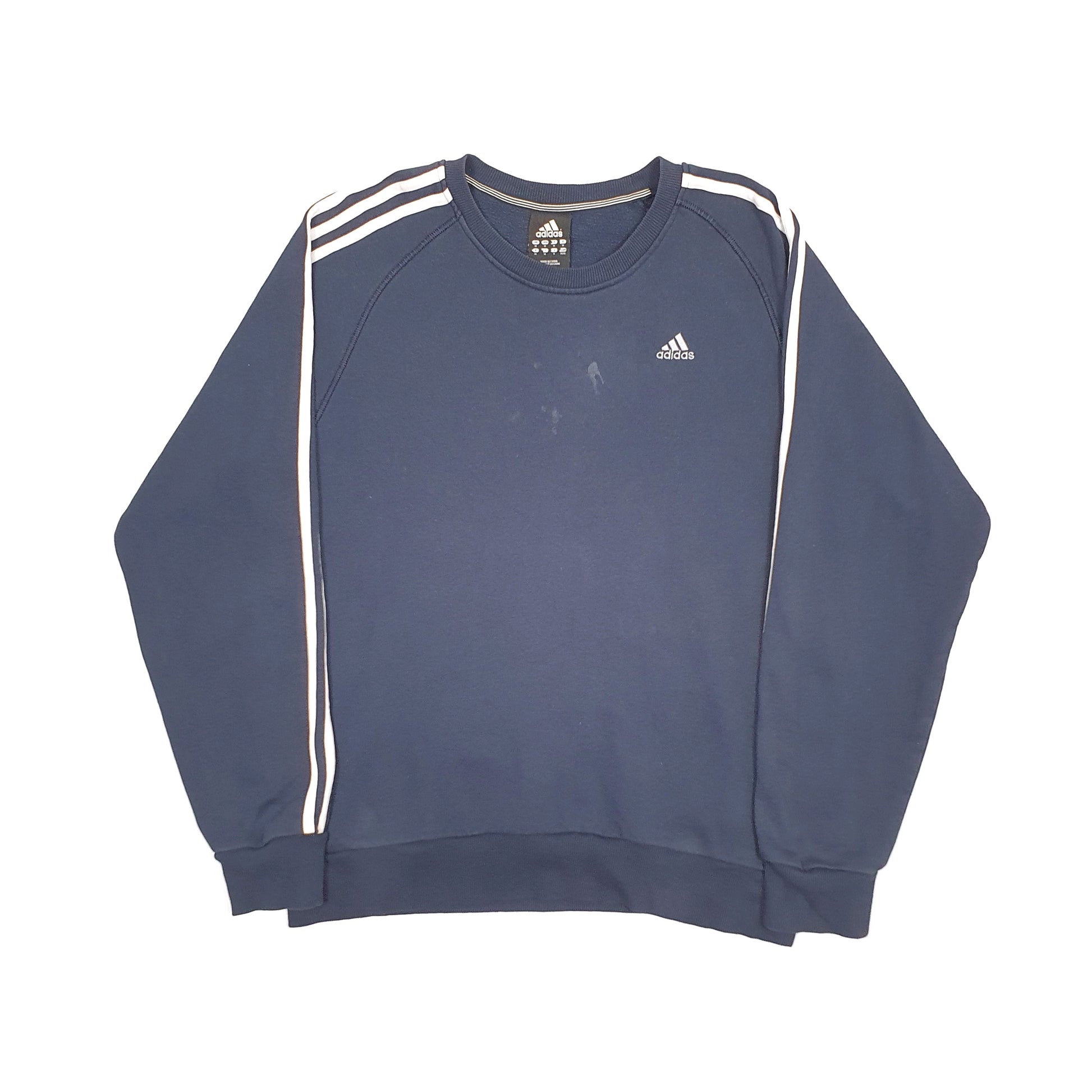 Mens Navy Adidas  Crewneck Jumper
