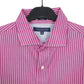 Tommy Hilfiger Long Sleeve Regular Fit Pinstripe Shirt Purple