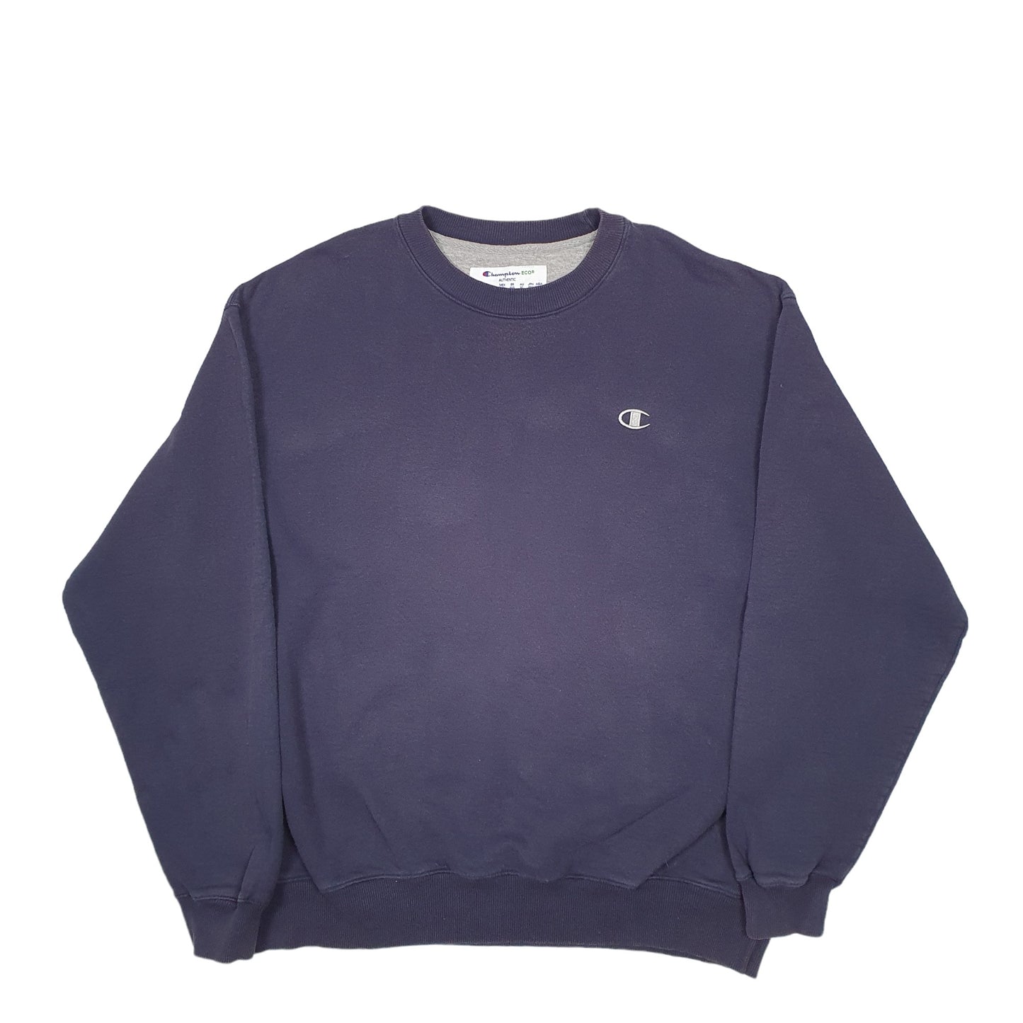 Mens Blue Champion  Crewneck Jumper