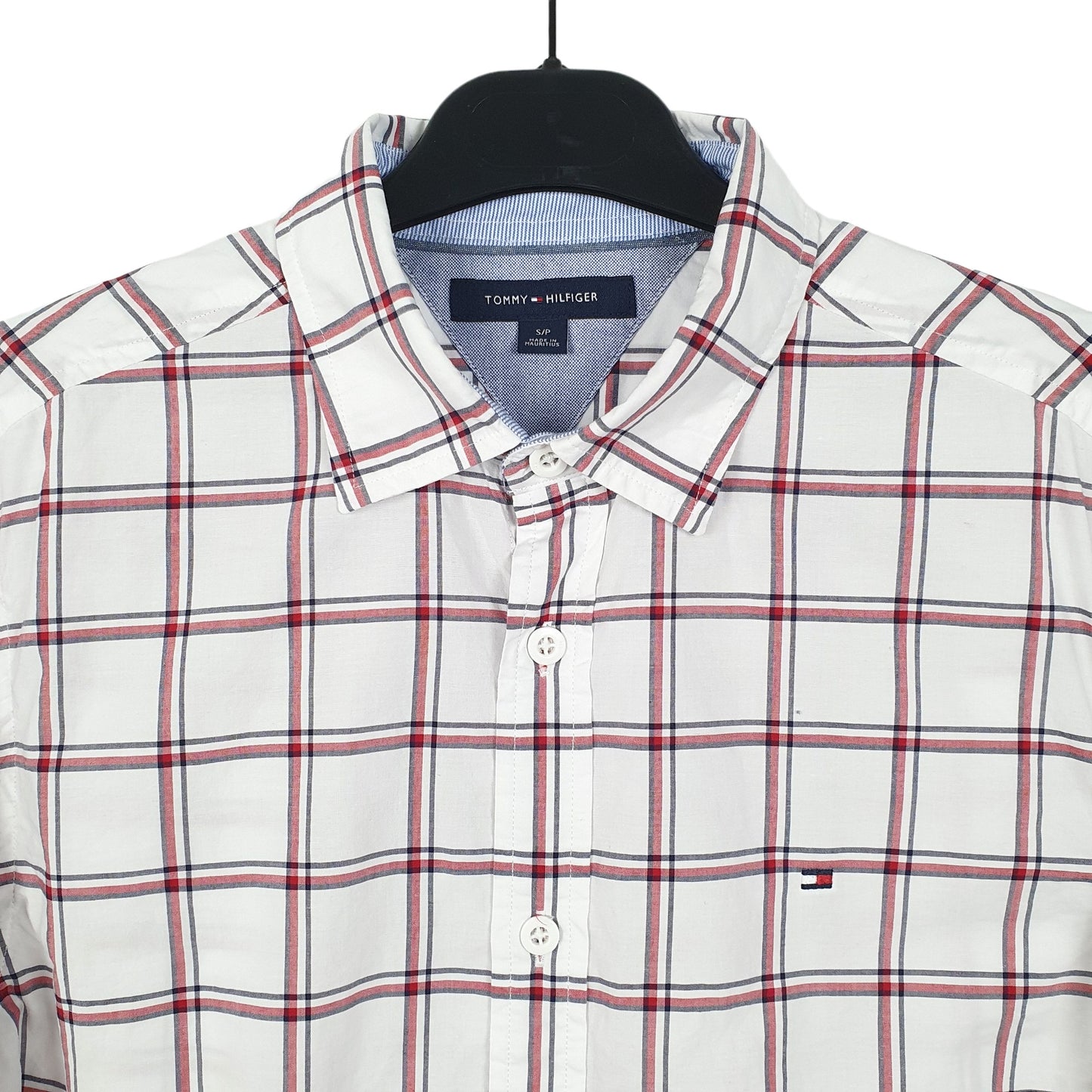 Tommy Hilfiger Long Sleeve Regular Fit Check Shirt White