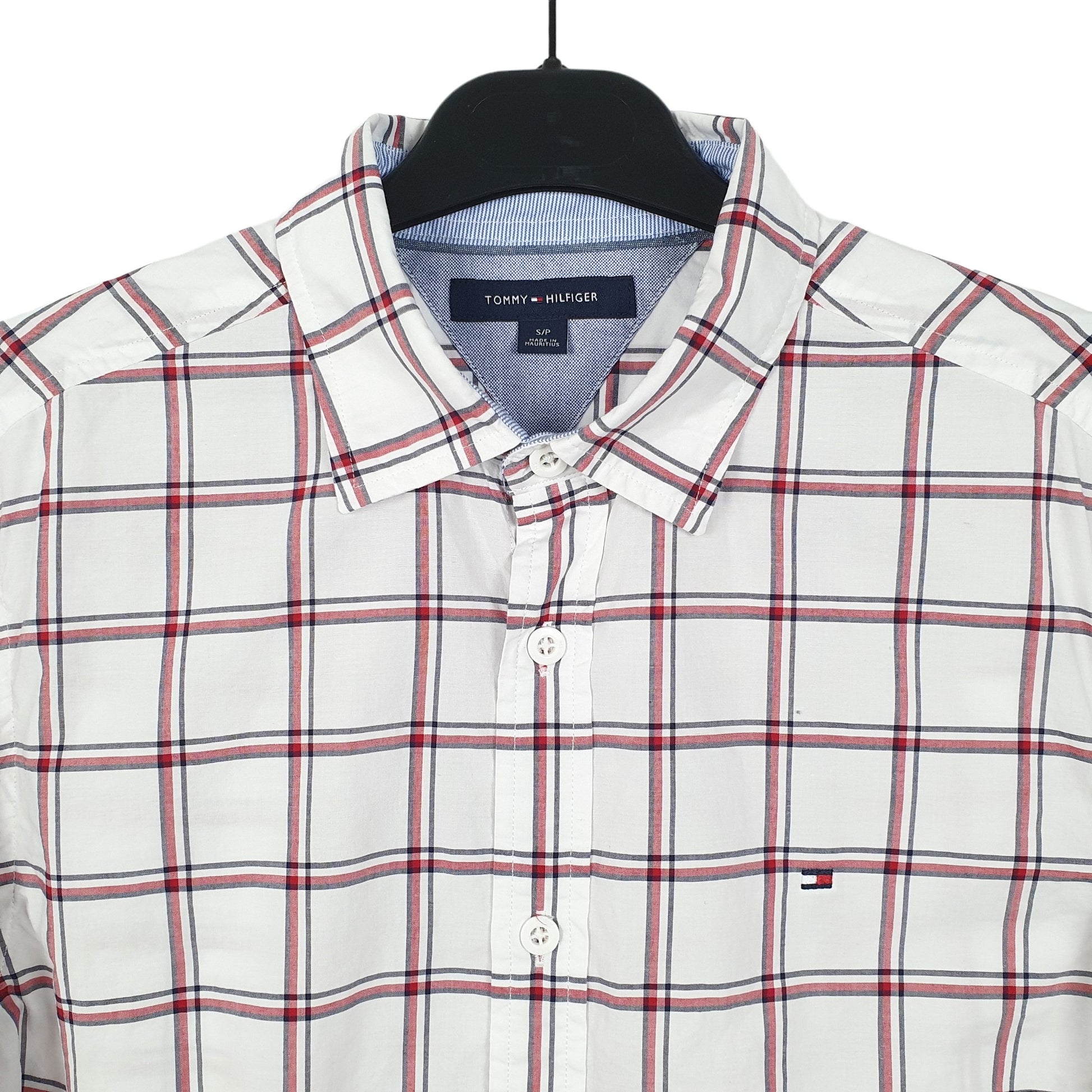 Tommy Hilfiger Long Sleeve Regular Fit Check Shirt White