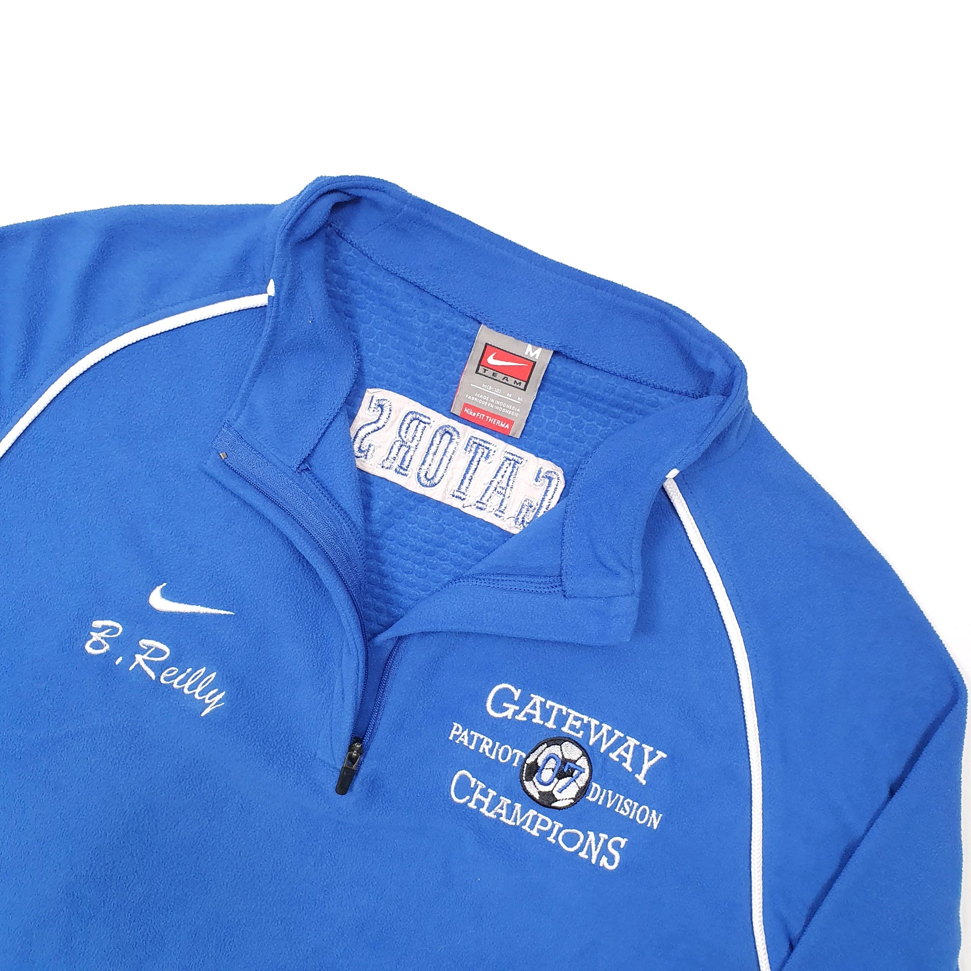 Nike Soccer Quarter Zip Fleece M Blue