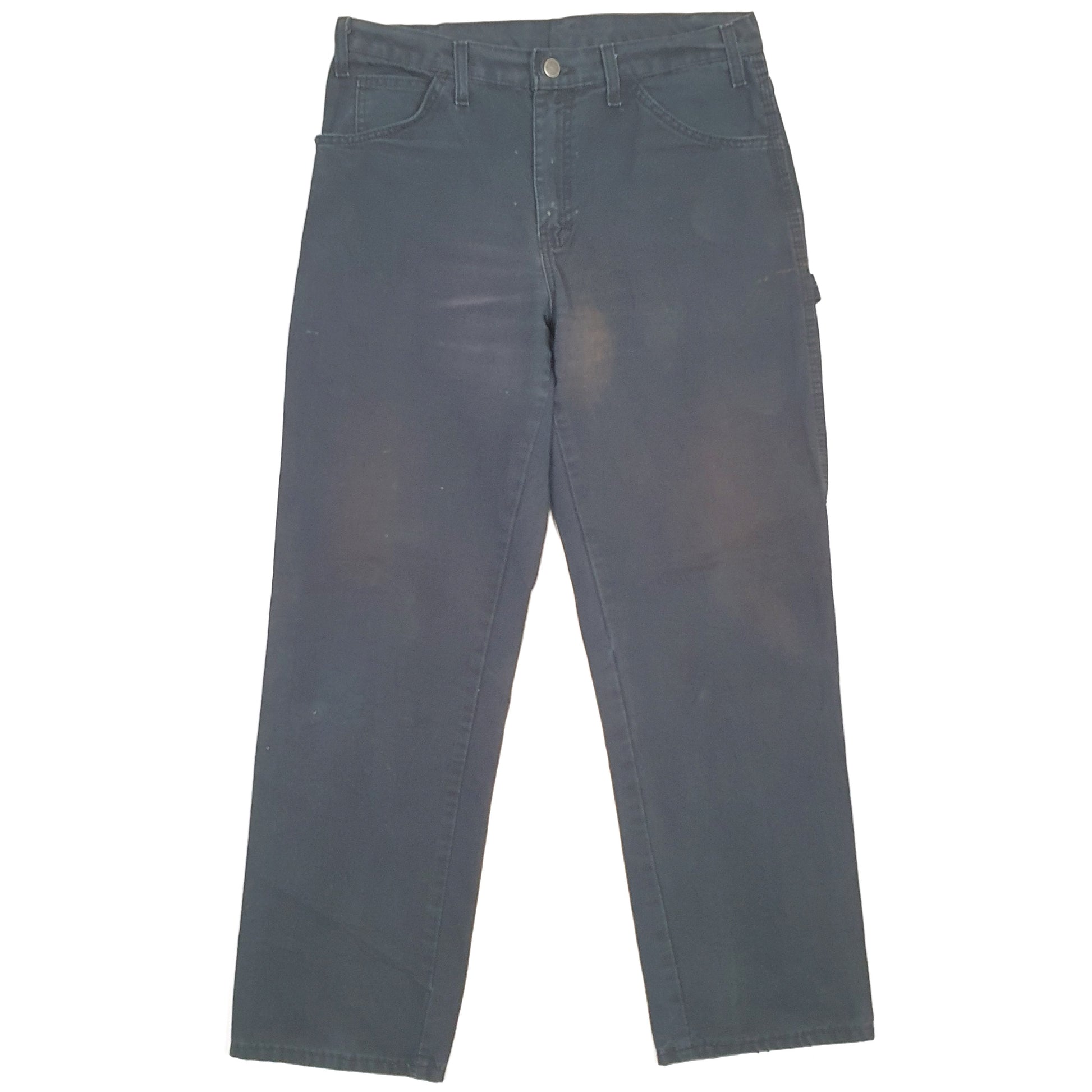 Mens Dickies Black Carpenter Trousers W32 L30 Black