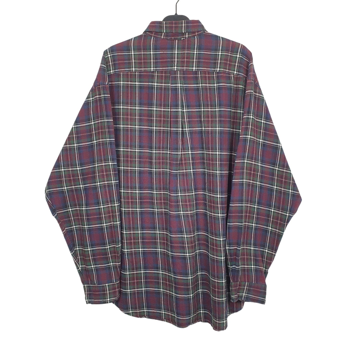 Tommy Hilfiger Long Sleeve Regular Fit Check Shirt Burgundy