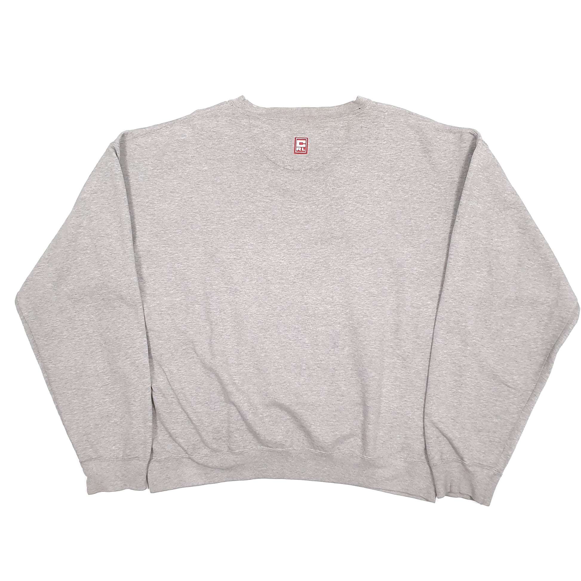 Mens Grey Ralph Lauren Chaps Spellout Crewneck Jumper