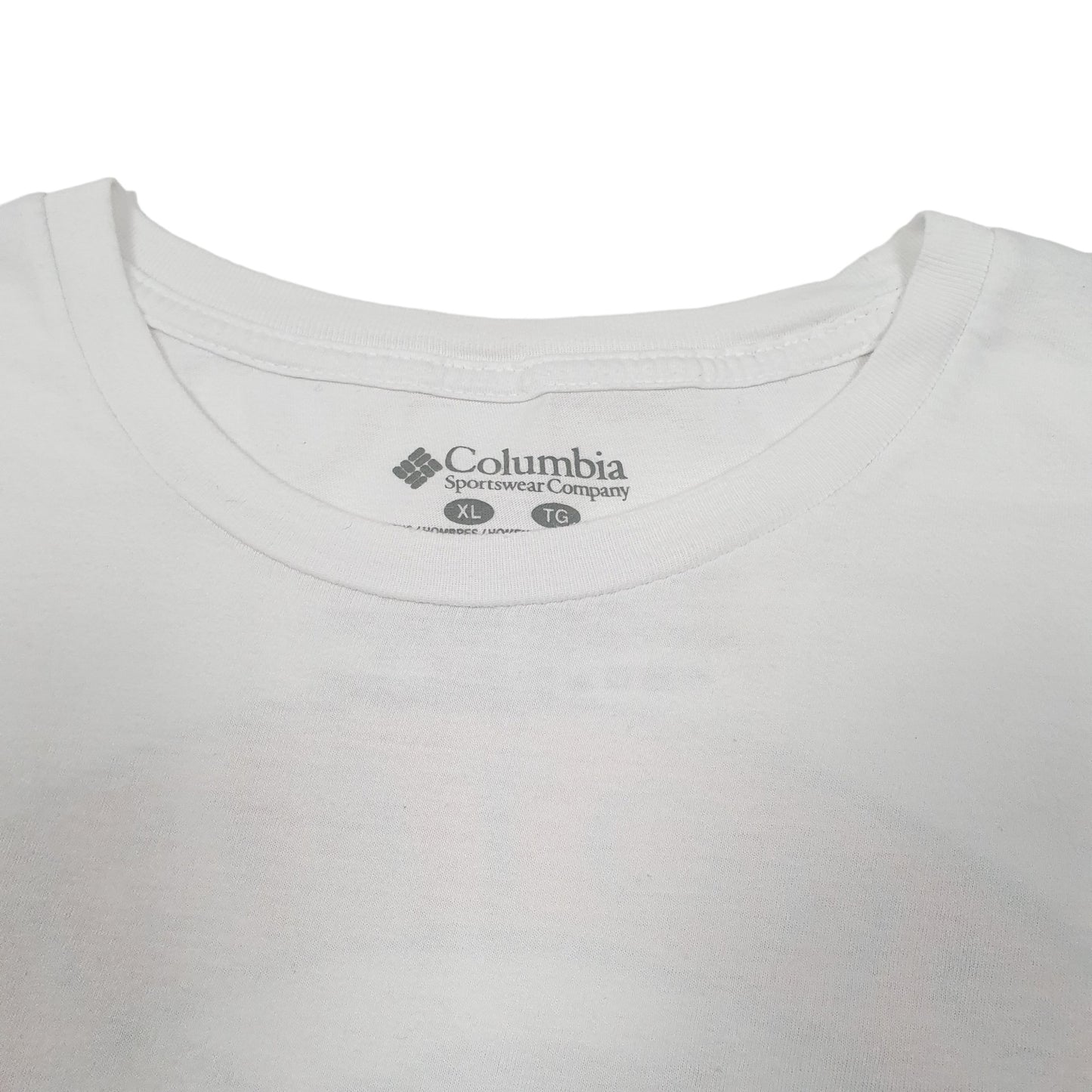 Mens White Columbia Sportswear Performance Fishing Gear PFG Short Sleeve T Shirt