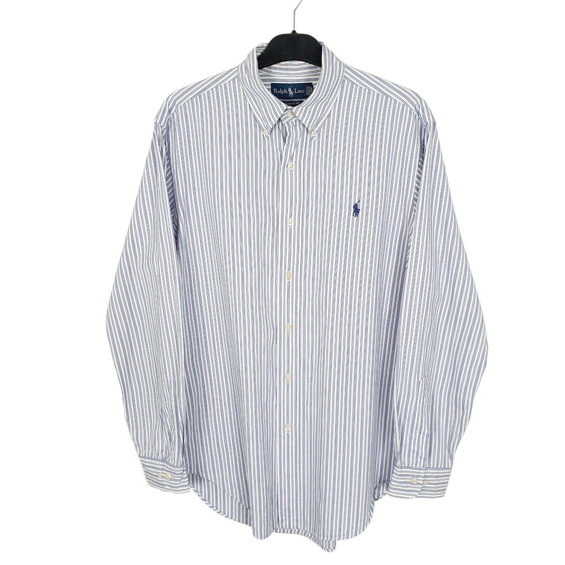 Ralph Lauren Long Sleeve Classic Fit Striped Shirt White