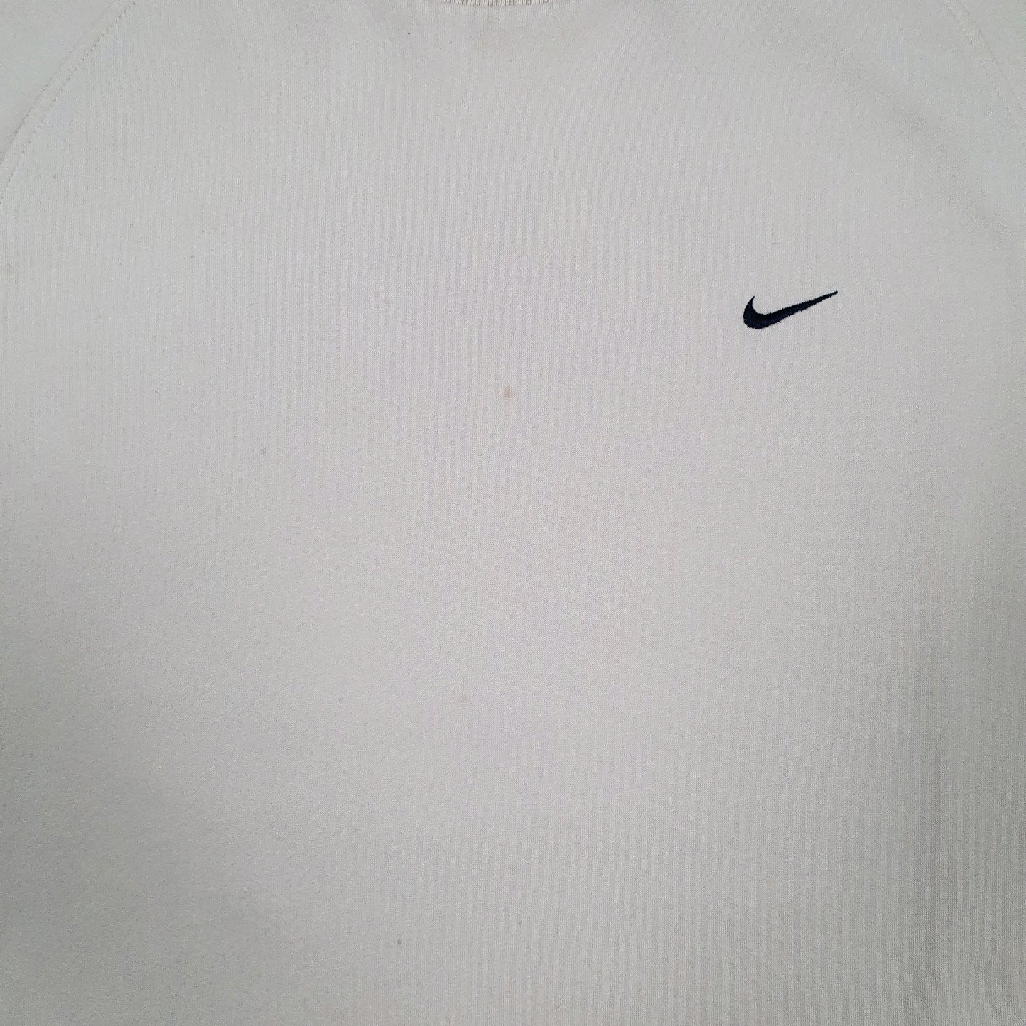 Mens Cream Nike Vintage 2000s Crewneck Jumper