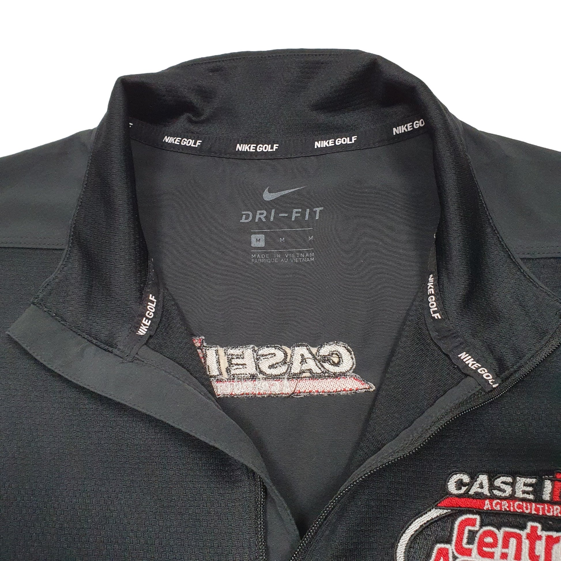 Mens Black Nike Golf Agriculture Case Dri Fit Quarter Zip Jumper