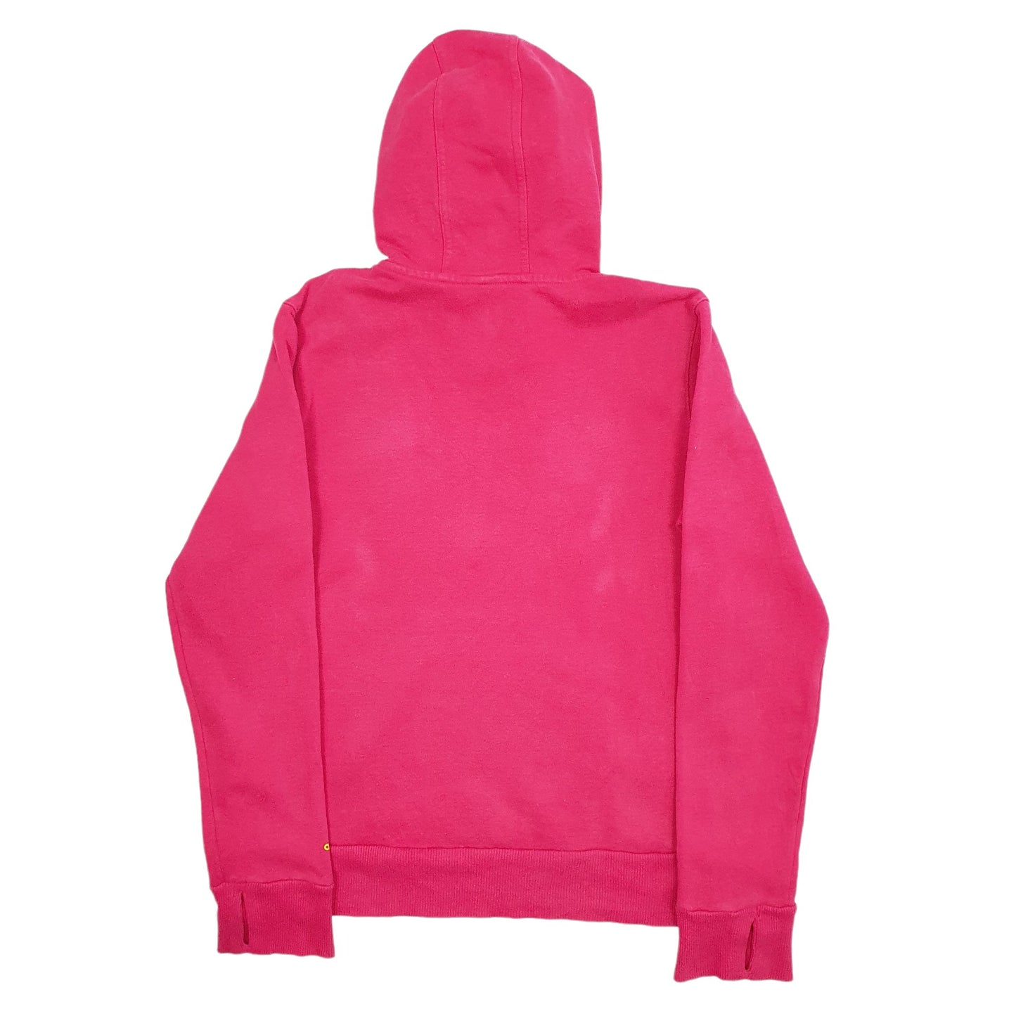 Womens Pink Adidas Spellout Hoodie Jumper