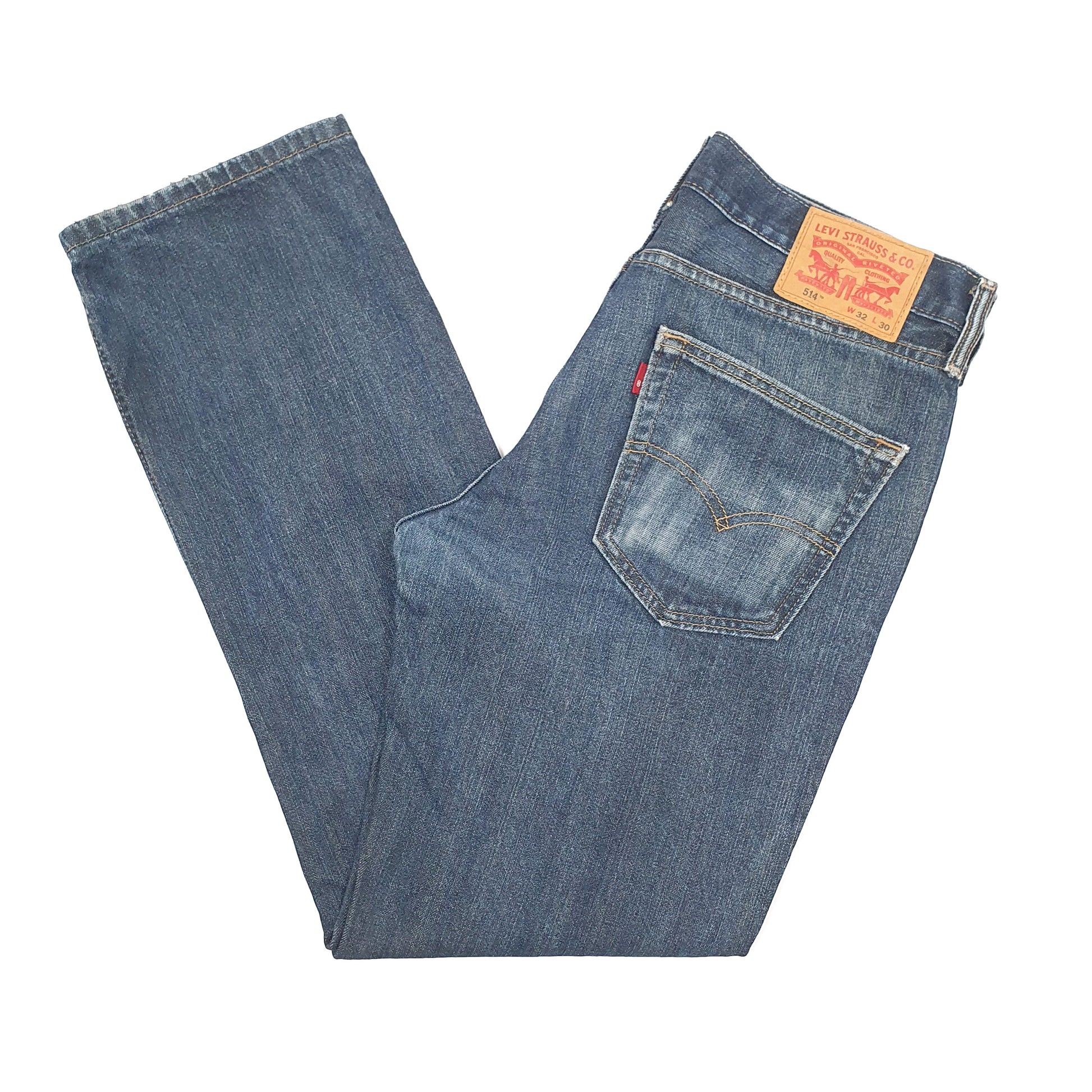 Levis 514 Straight Fit Jeans W34 L30 Blue