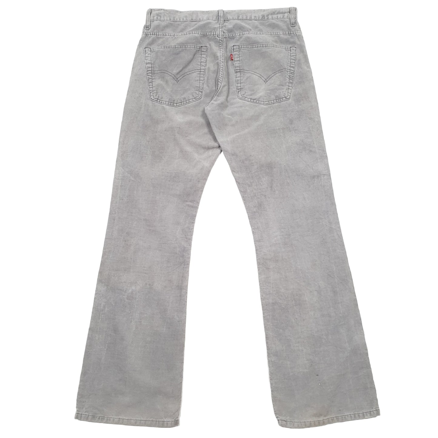 Mens Grey Levis 507 Corduroy Trousers