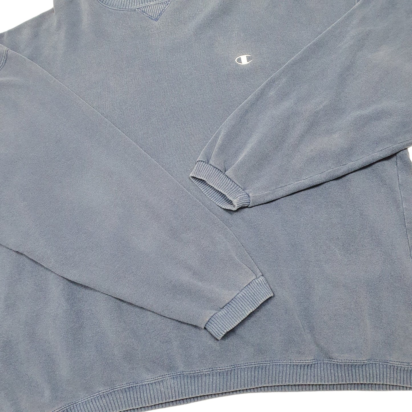 Mens Blue Champion  Crewneck Jumper