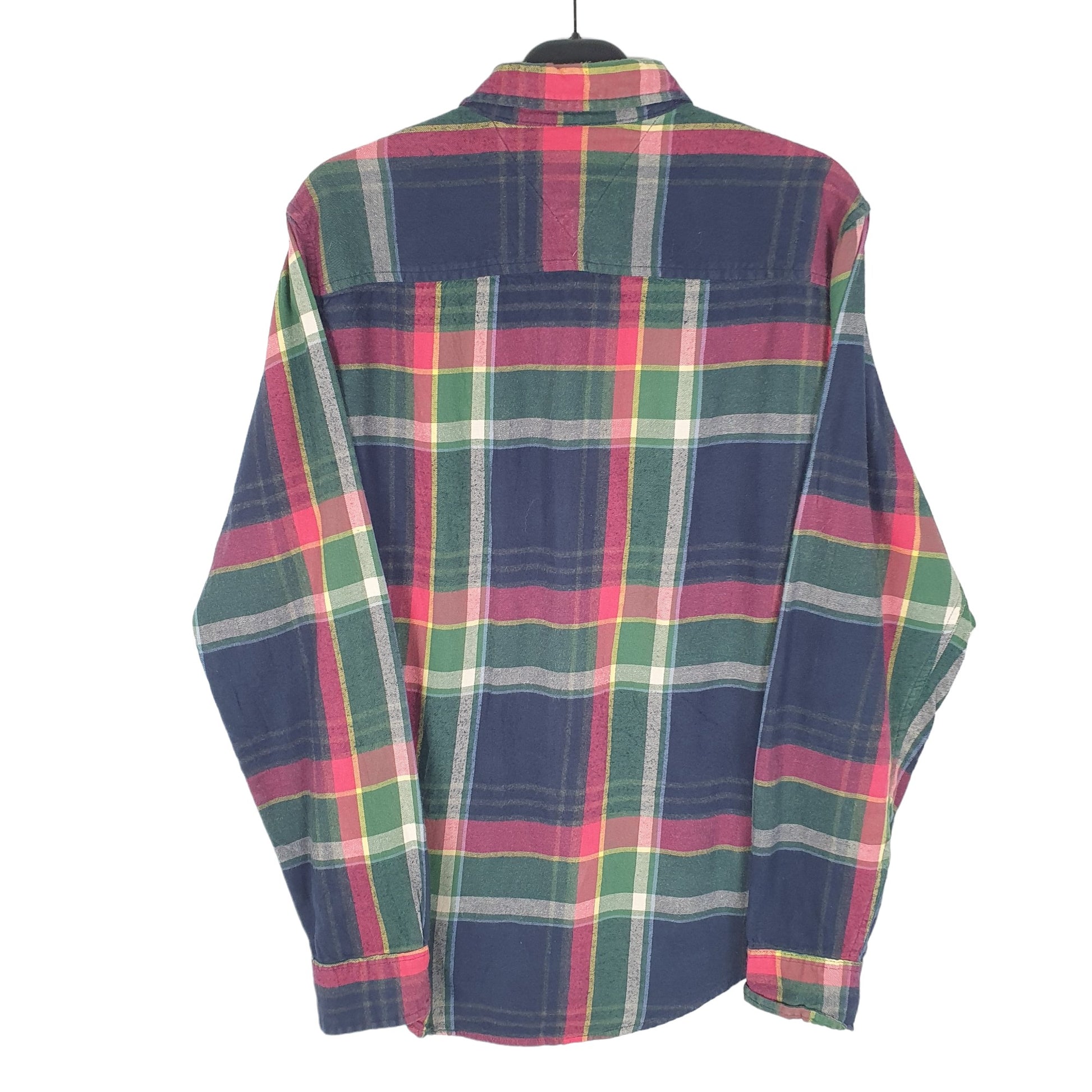 Tommy Hilfiger Flannel Long Sleeve Custom Fit Check Shirt Red