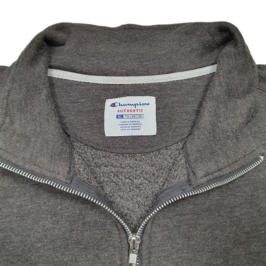 Mens Grey Champion Sweatshirt Full Zip Jumper