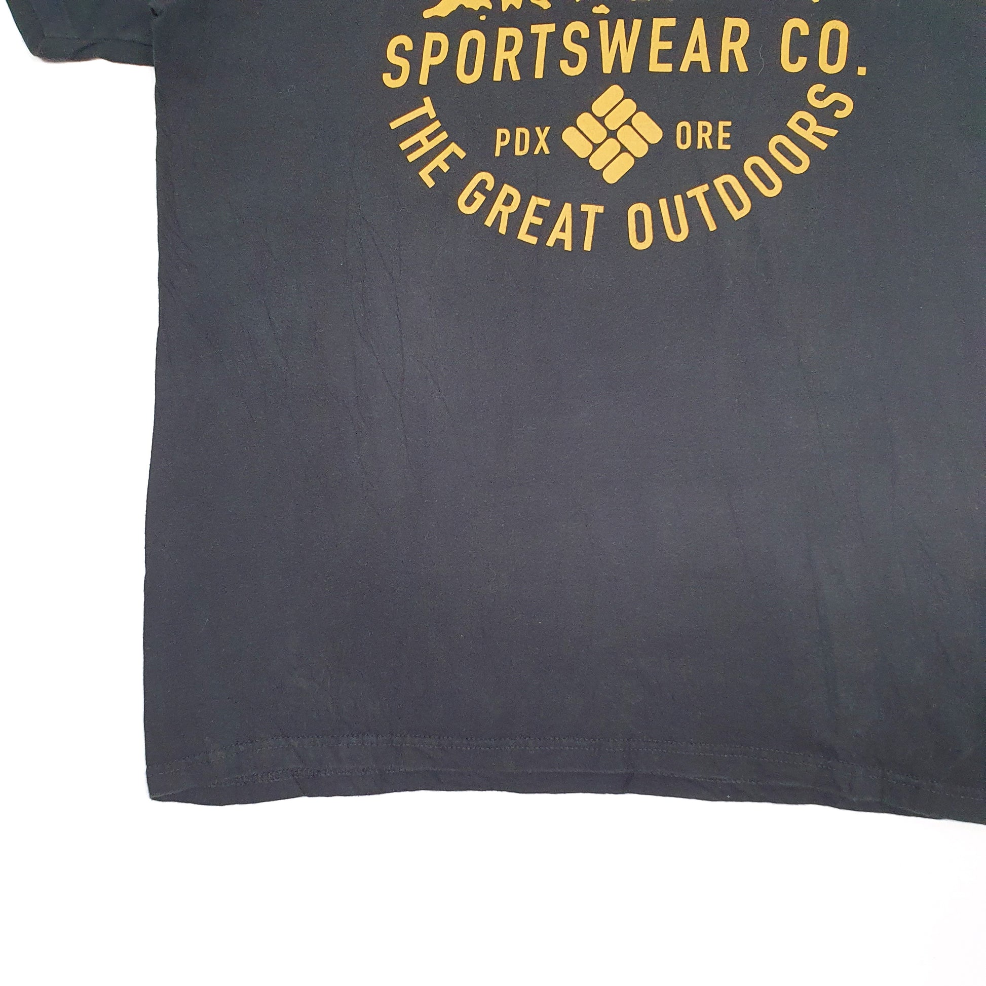 Mens Black Columbia Sportswear  Short Sleeve T Shirt