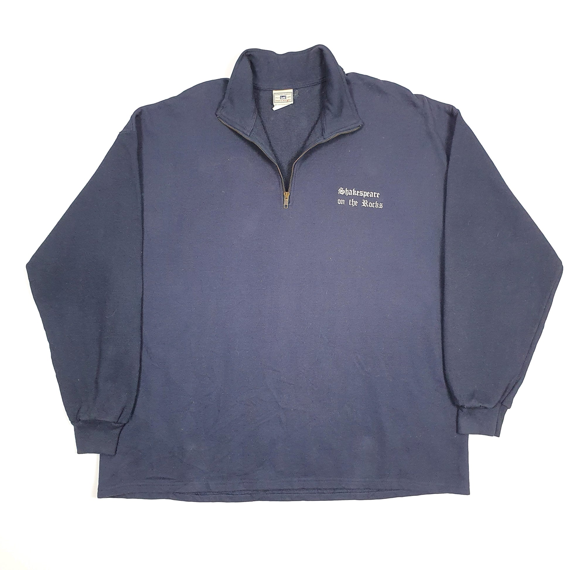 Lee Shakespeare On The Rocks Quarter Zip XXL Navy