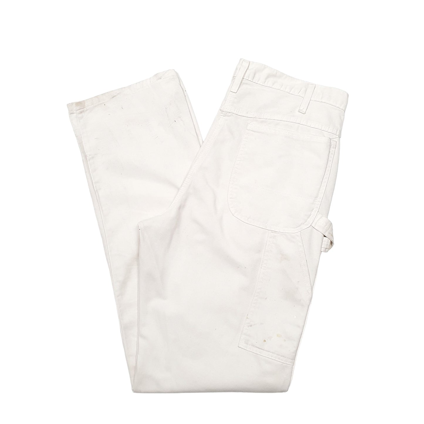 Mens White Dickies  Carpenter Trousers