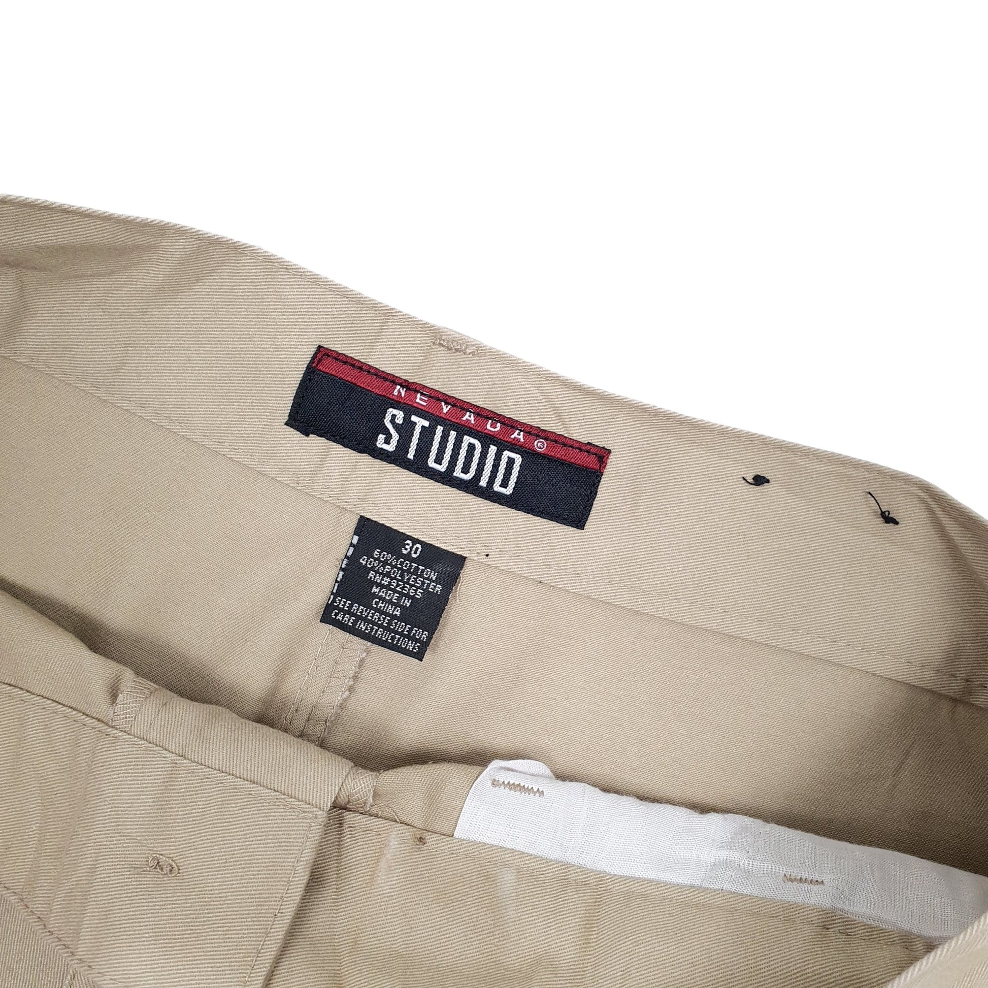 Mens Beige Nevada Combat Cargo Shorts