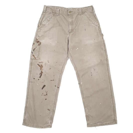 Carhartt Carpenter Loose Fit Jeans W35 L28 Khaki