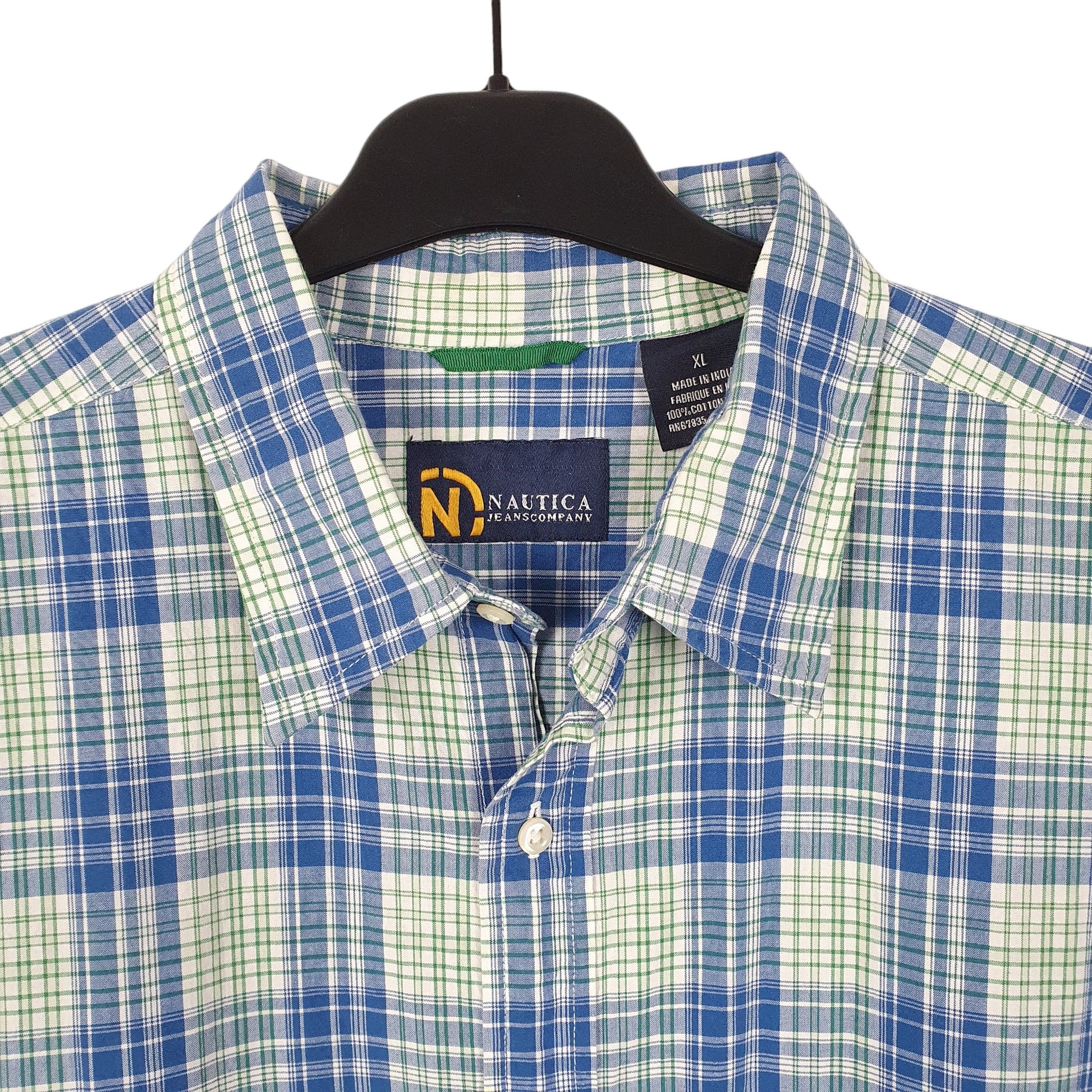 Mens Blue Nautica  Short Sleeve Shirt