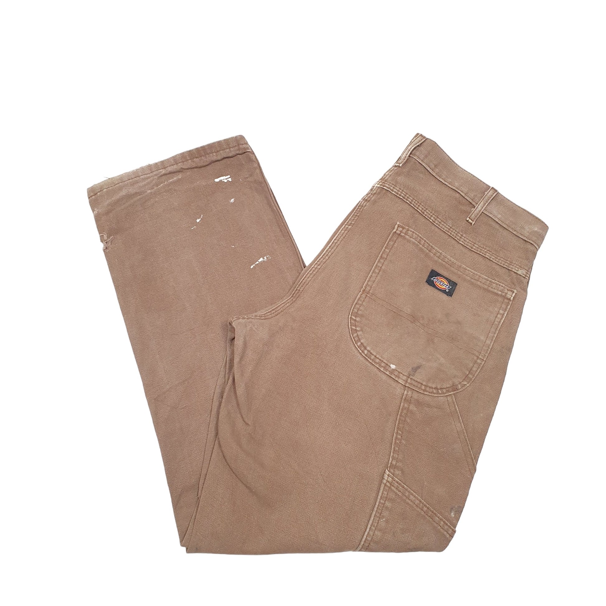 Mens Brown Dickies  Carpenter Trousers