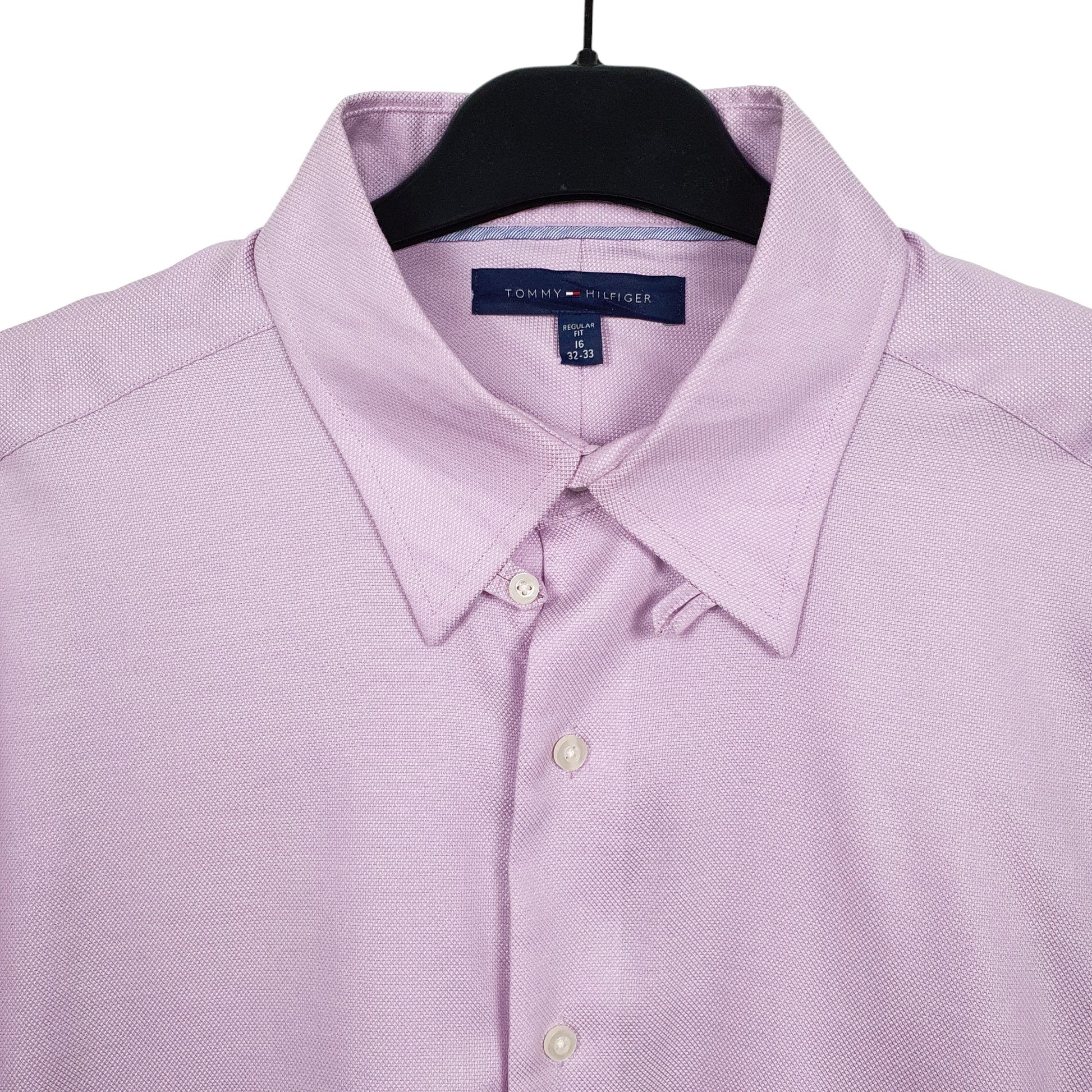 Mens Purple Tommy Hilfiger  Long Sleeve Shirt