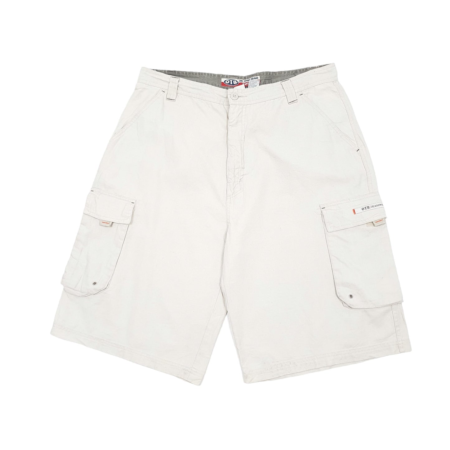 Beige One Tough Brand Cargo Shorts