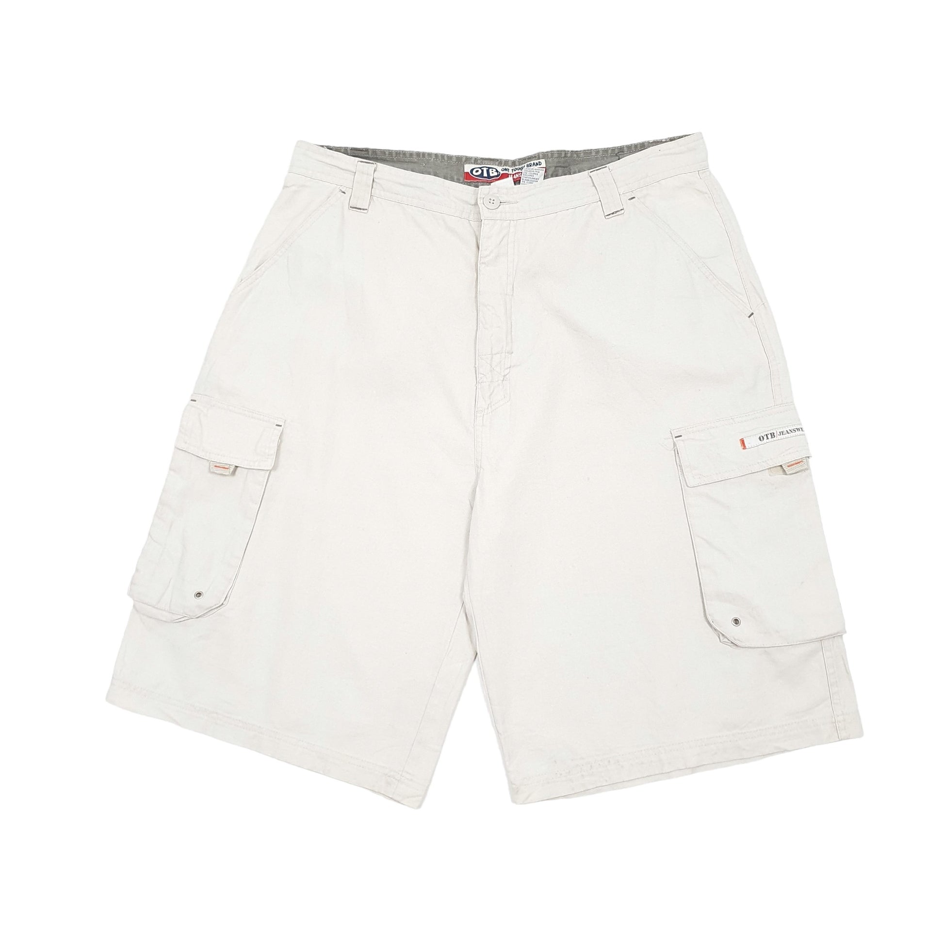 Beige One Tough Brand Cargo Shorts