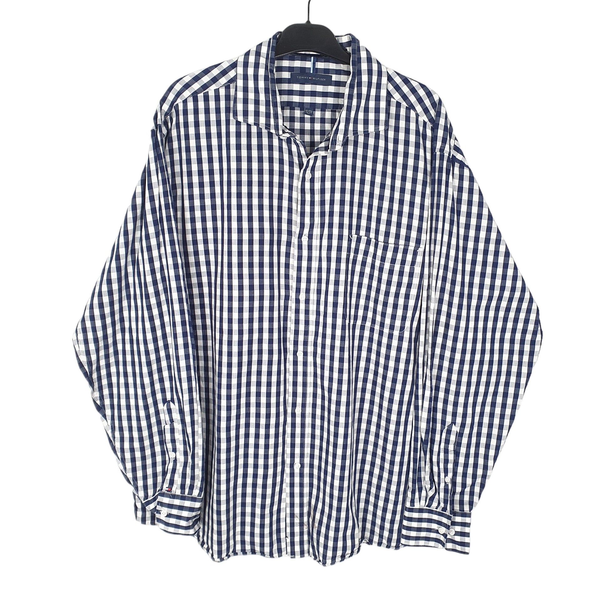 Tommy Hilfiger Long Sleeve Regular Fit Check Shirt Blue