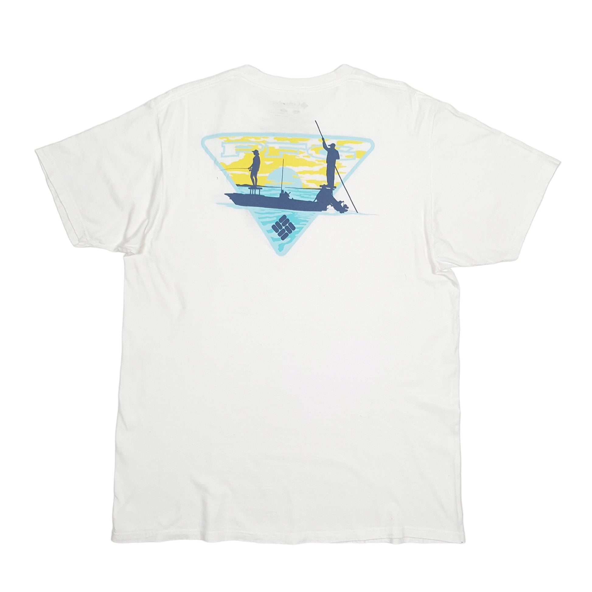 Mens Blue Columbia Sportswear  Short Sleeve T Shirt