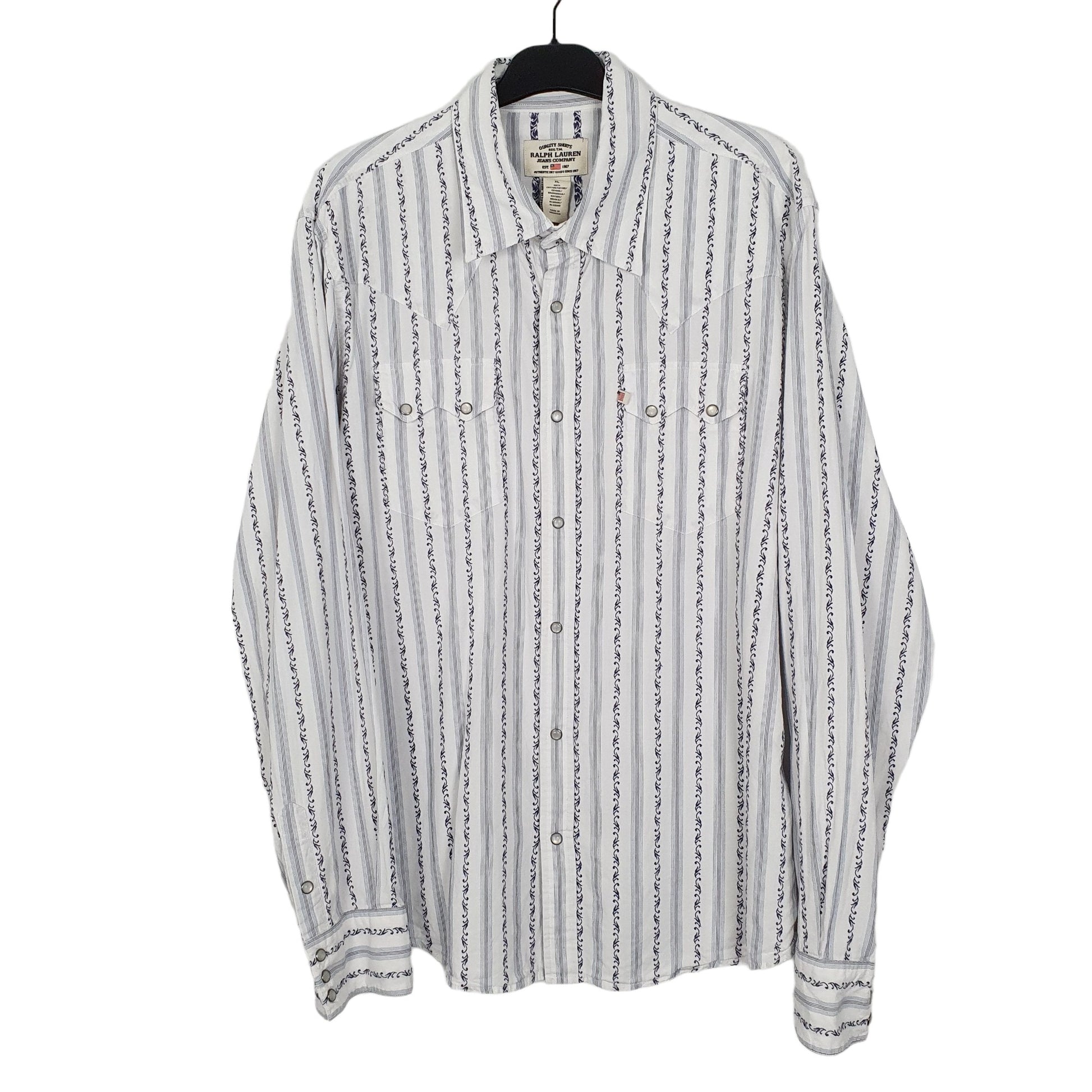 Ralph Lauren Long Sleeve Regular Fit Striped Shirt White