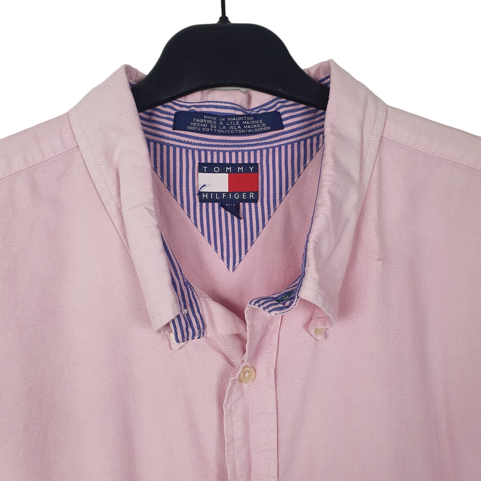 Mens Pink Tommy Hilfiger Tall Short Sleeve Shirt