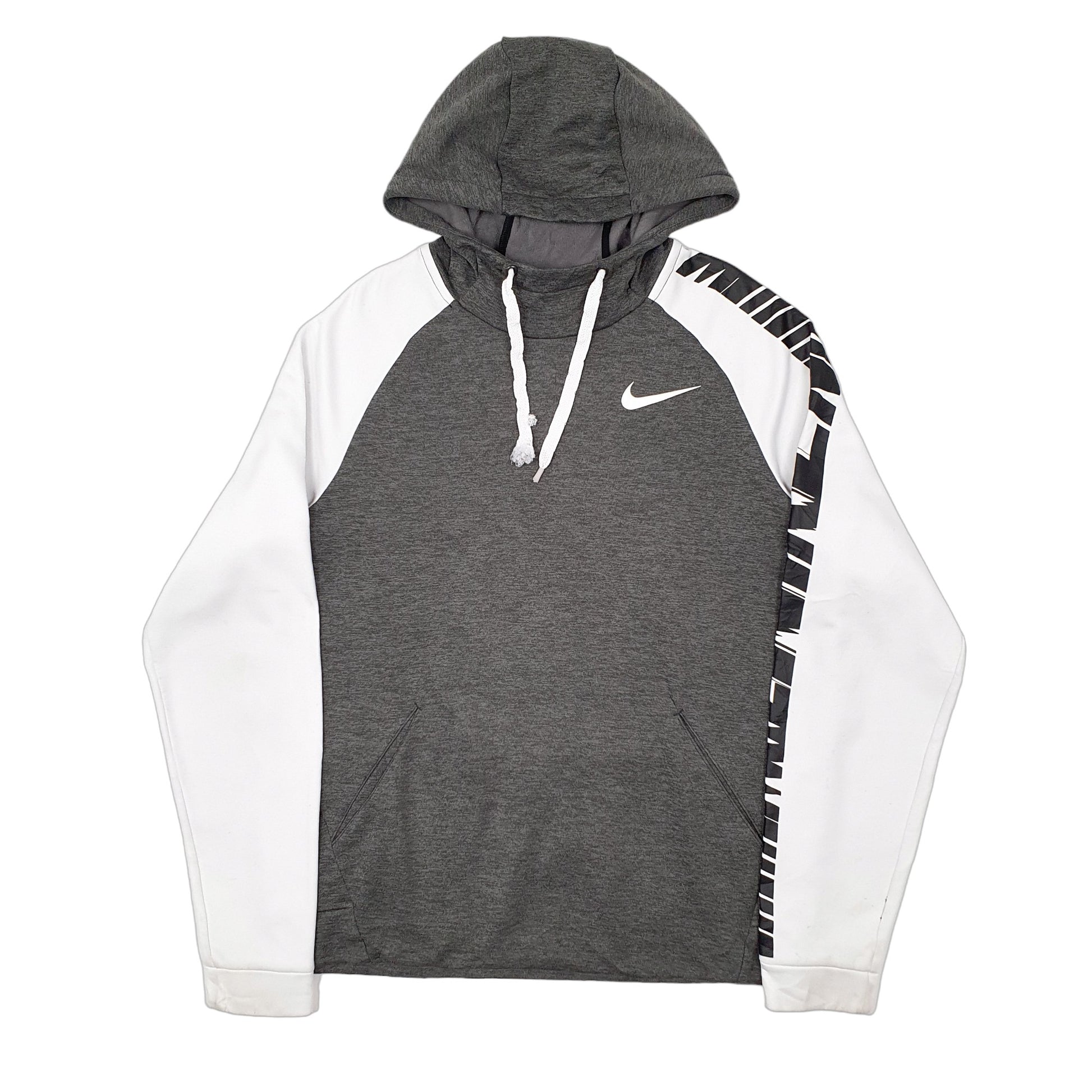 Mens Grey Nike Dri Fit Hoodie Jumper