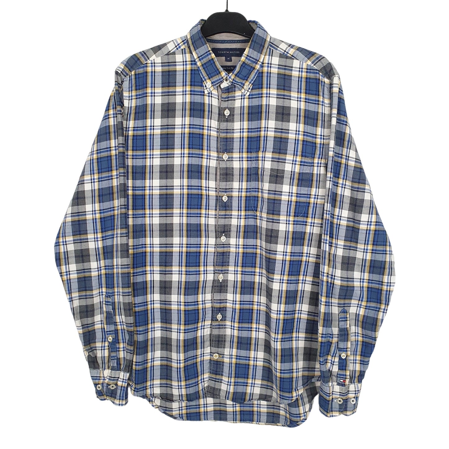 Tommy Hilfiger Long Sleeve Regular Fit Check Shirt Blue