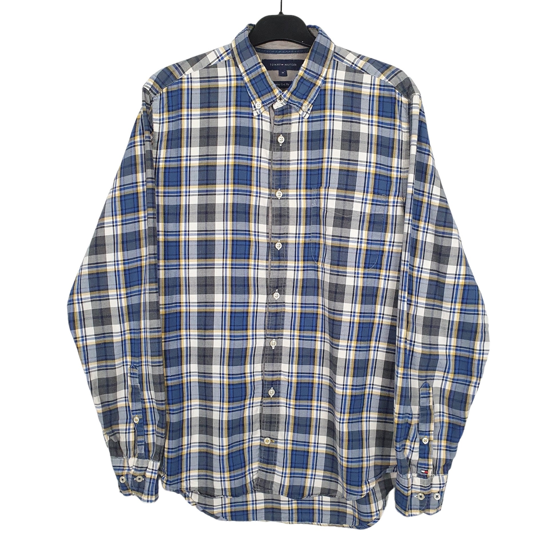 Tommy Hilfiger Long Sleeve Regular Fit Check Shirt Blue