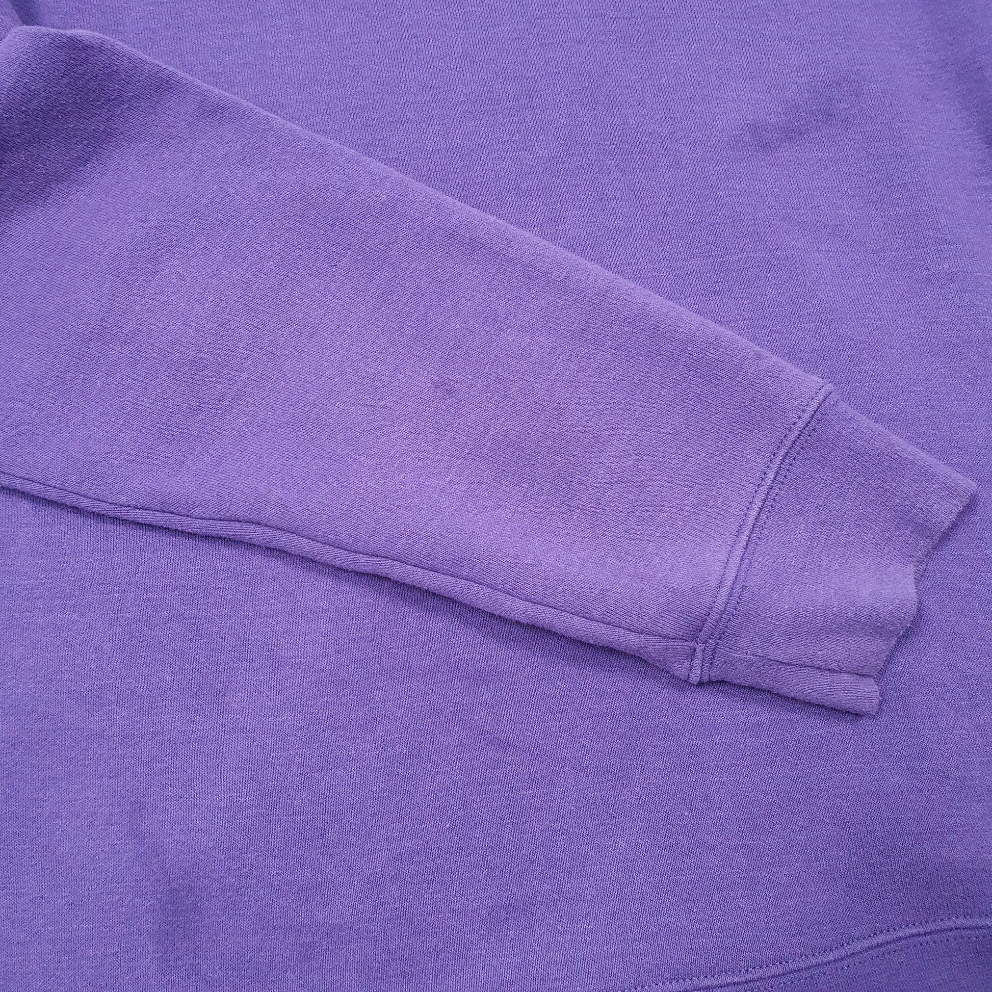 Womens Purple Carhartt Hoodie Quarter Zip Jumper