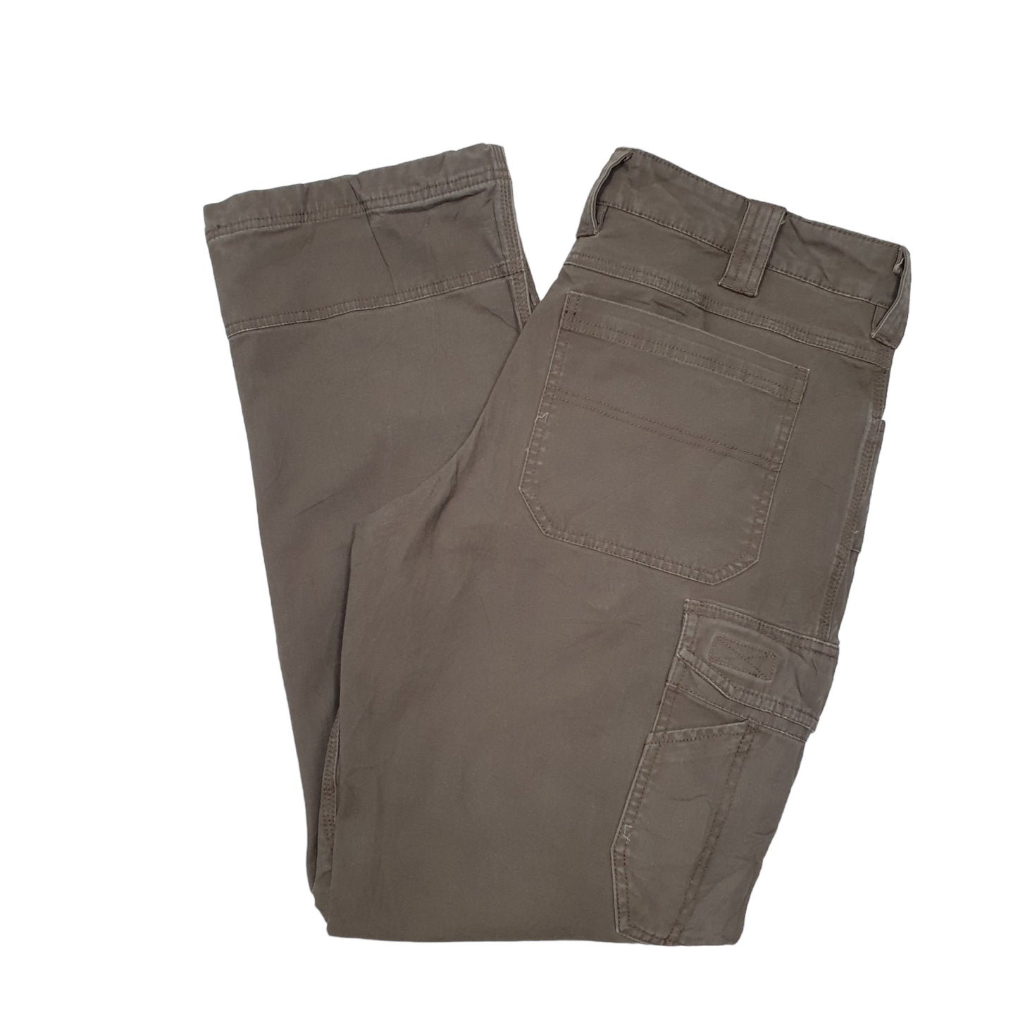 Mens Brown Lincoln Outfitters Stretch Combat Pants Cargo Trousers