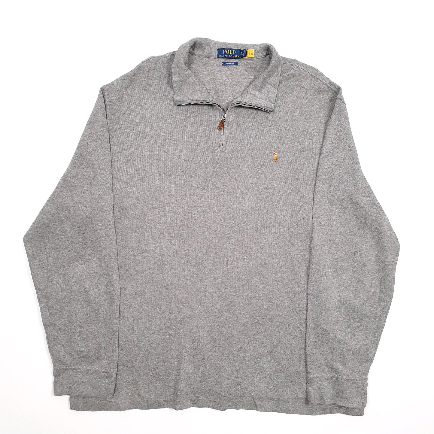 Polo Ralph Lauren Estate Rib Quarter Zip XL Grey